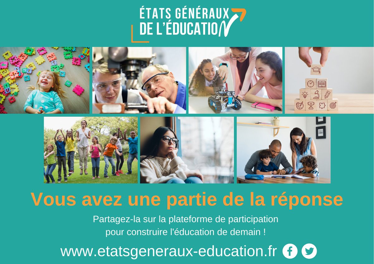 EG_Education's tweet image. Quelle éducation voulons-nous pour nos enfants ? 🙋🙋‍♀️
Venez faire vos propositions pour améliorer l’#éducation en France sur 👉etatsgeneraux-education.fr

🗳️ Déjà 621 propositions et 1565 votes sur la plateforme en ligne ! 

#Vousavezunepartiedelaréponse #EtatsGenerauxEducation