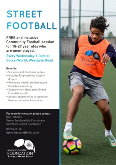 Get your footy boots dubbed up... Interesting opportunities here for folks to play football