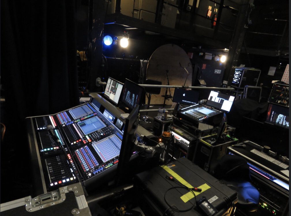 DiGiCo_official's tweet photo. @DiGiCo_official have a long standing relationship with the engineers out on the @Madonna #MadameXTour. We visited one of the shows in her residency @ @LondonPalladium part of US and EU #theatre tour. #Quantum7 consoles at both #FOH &amp; #Monitors audio supplier @EighthDaySound https://t.co/wgtlskOlD4