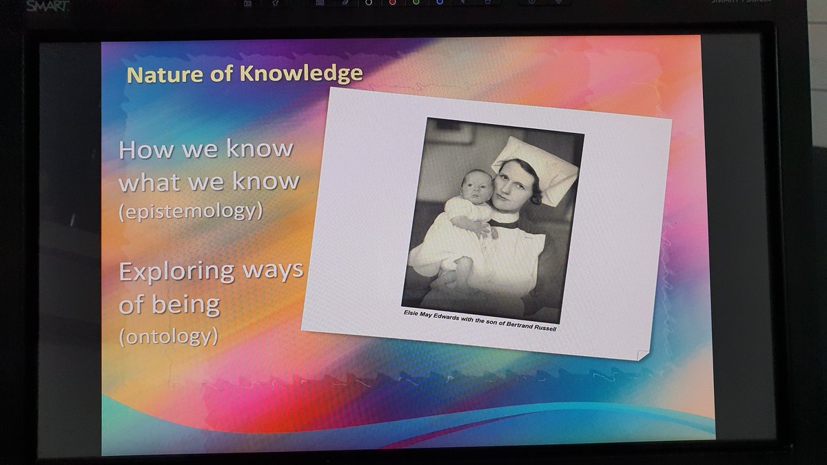 David_T_Evans's tweet photo. What an exhilarating session (says he 🤣) #epistemologies &amp; #onologies for #PGDip #SCPHN #SchoolNurses #DistrictNurses @GreenwichMA_HCP 

That's my great aunt (never met) with Lord Bernard Russell's baby (apparently) https://t.co/2Mfw5MRABS