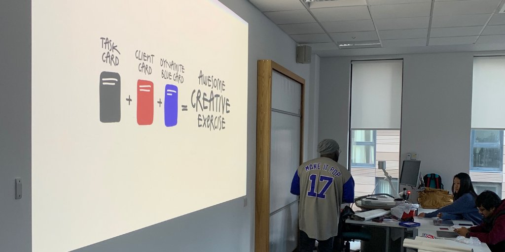 MSc Innovation, Creativity and Entrepreneurship students had the pleasure of having Ade-Lee Adebiyi, Co-founder and Creative Director of @MakeItPopgame deliver an exciting workshop about creativity and design thinking. Read more: bit.ly/2SIQL8G