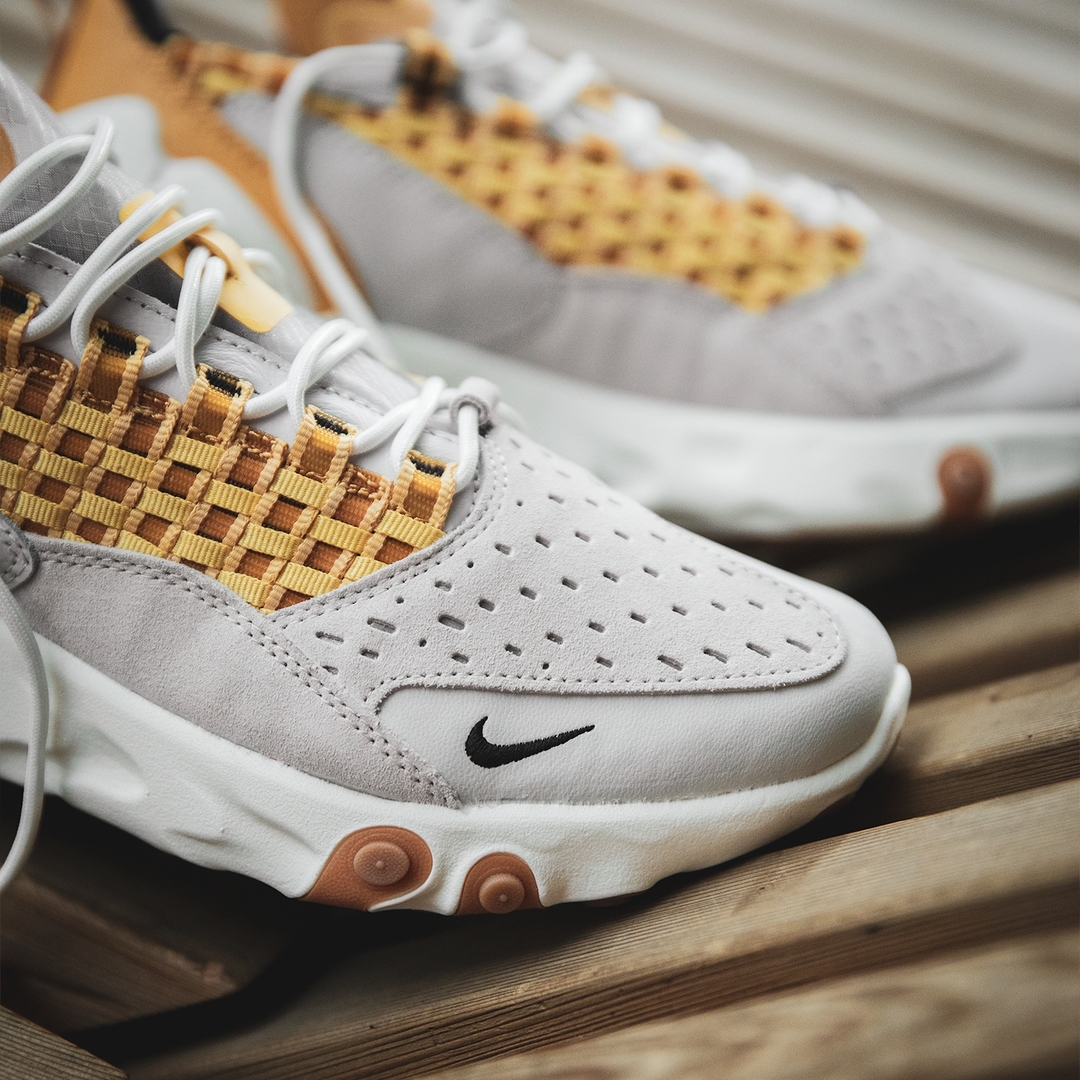 nike react sertu grey black & honeycomb