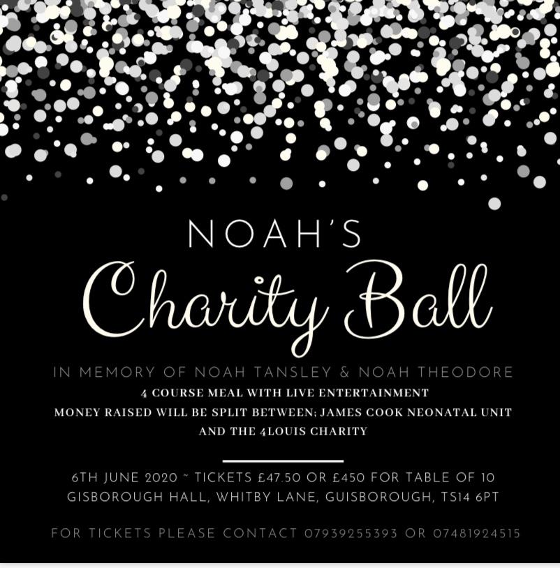 Charity Ball on Saturday 6 June at <a href="/GisboroughHall/">Gisborough Hall</a> 
to raise money for two charities <a href="/_4Louis/">4Louis</a> and  #JamesCookHospital neonatal unit. Hopefully see you there 💃🏻🕺Tickets £47.50 or £450.00 for a table of 10
#Fundraiser #Guisborough #CharityBall #Northeast