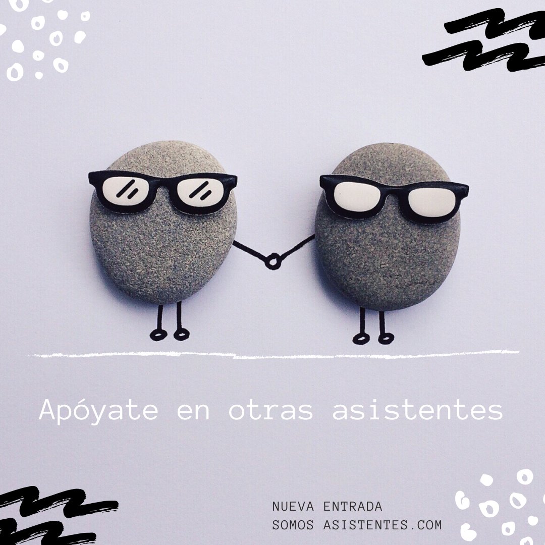 SAsistentes's tweet photo. Nuevo post sobre ayudarnos mutuamente.

No olvidarnos de que cuando no podamos solas llegar a un punto u objetivo, sepamos que habrá alguien ahí que nos puede ayudar a encontrar la solución.

 https://t.co/8XUZ6OPZHc https://t.co/mA9aDRX0QT