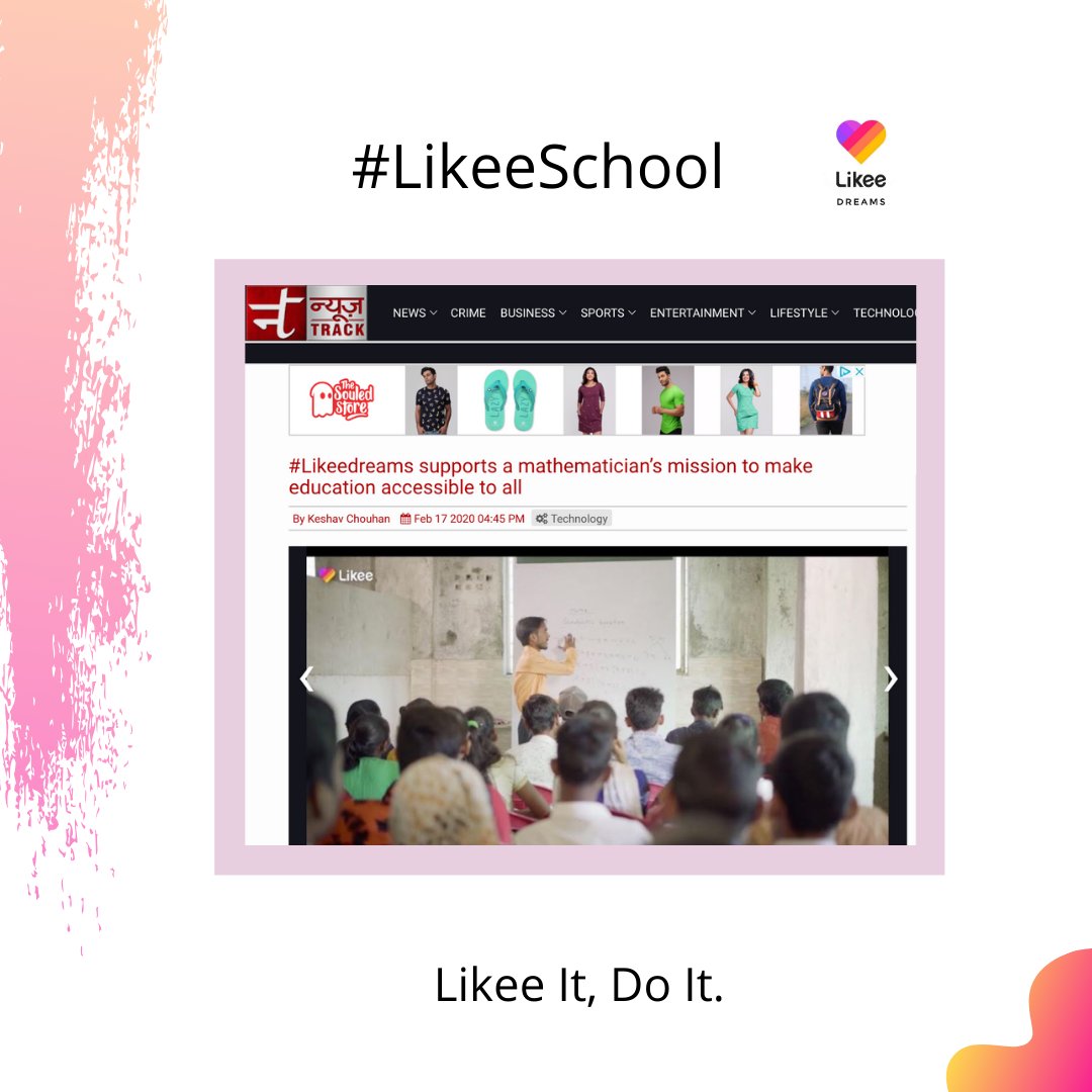 likee_official's tweet photo. A dream or free education is #LikeeDreams
Thanks @raziuddeensiddiqui for inspiring work.
Also thanks to @exchange4media @newstrack for spreading #LikeeDreams and a thought of #LikeeSchool
#likeeapp #likeeindia #likeeindiaofficial #likeemumbai #likeemeetup #tuesdaytransformation https://t.co/3DdZfR0iRP