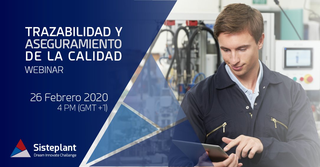 El 26 de Febrero, descubre con <a href="/Sisteplant/">Sisteplant</a> cómo gestionar la trazabilidad de forma sencilla y automática.

👉Trazabilidad integral de producto y proceso
👉Aseguramiento de la calidad y control estadístico de procesos
👉Y más
👉👉 bit.ly/TyaC-STP

Dream Innovate Challenge
