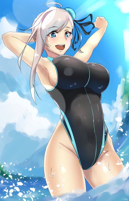 #これを見た人は青色の画像を貼れ 
競泳水着新免武蔵守藤原玄信 