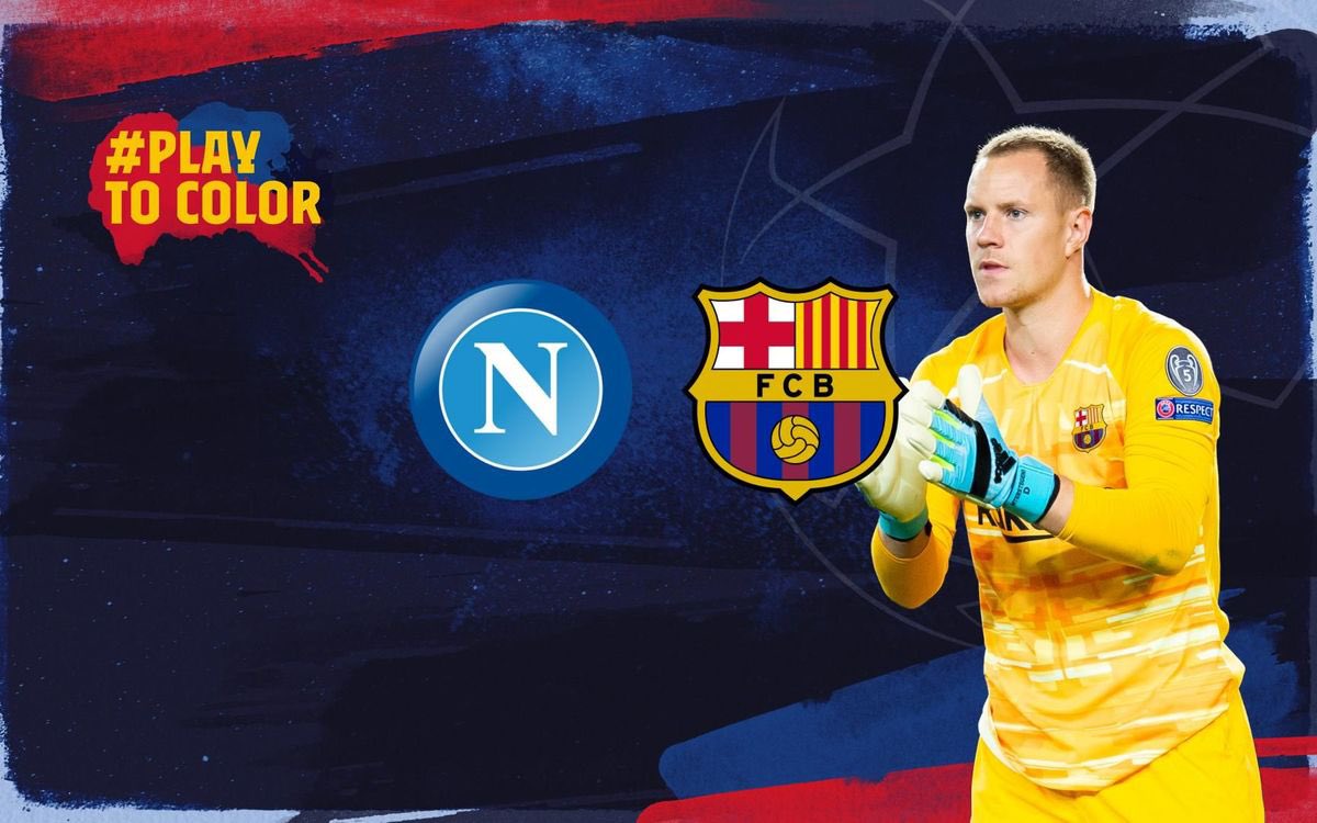 RadioFCB's tweet photo. Dentro de una semana... #NapoliFCB #PlayToColor ❤️💙 https://t.co/5tre7lUm7S