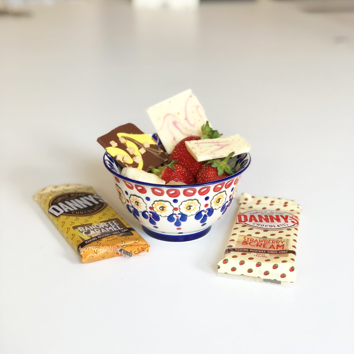 Danny is so excited for half term and all the mischief he'll get up to, starting with a big bowl of chocolate and strawberries. The perfect combination for any sweet tooth 😋 #halftermfun #mischiefmakers #funflavours #kidapprovedsnacks