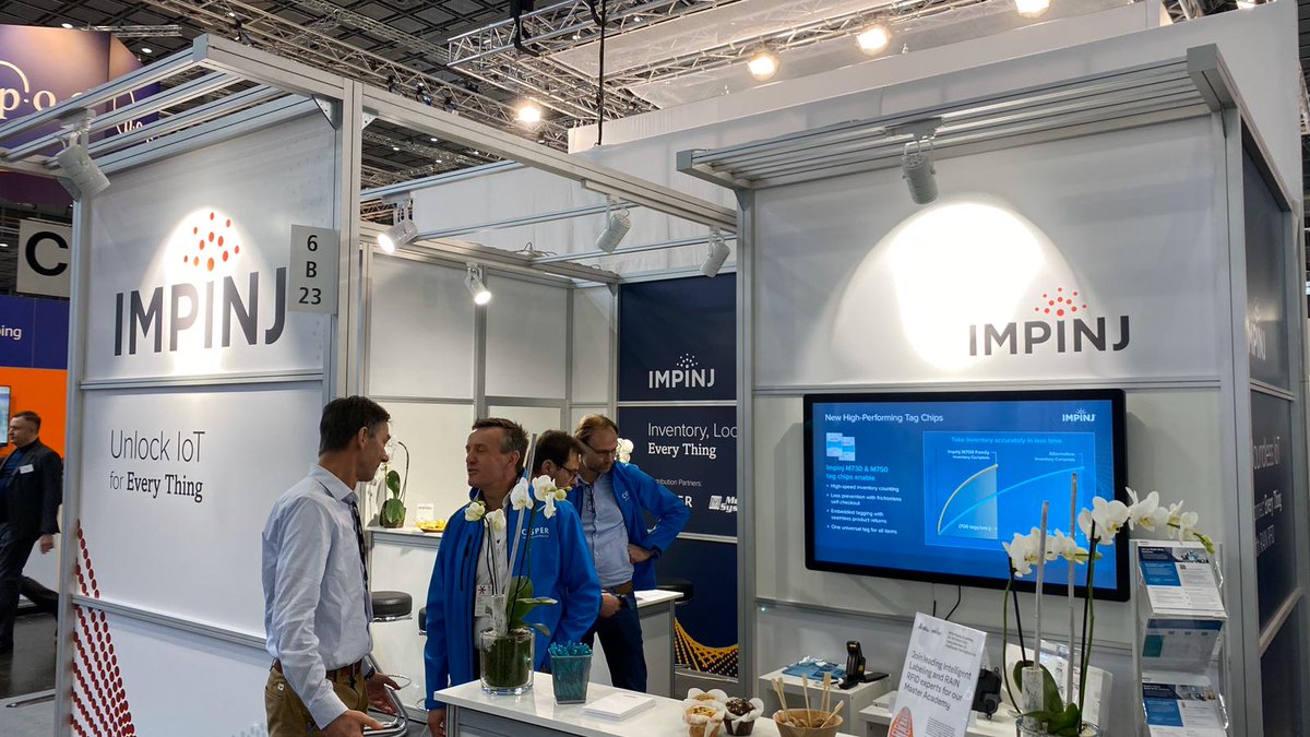 CisperRFID's tweet photo. Catching up with our partners at #EuroShop2020.  First stop: The booth of @Impinj. https://t.co/k7kkKzMFzk