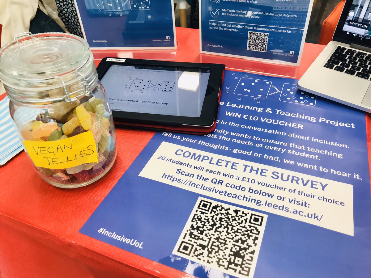 iamKirstenT's tweet photo. Lisa + me are in Fuse cafe @GreatFoodLeeds in Chemical @LeedsUniEng until 2pm today. Stop by for vegan treats + share your views on @InclusiveUoL!
You can also share your views here ⬇️
https://t.co/lTz5XWKKuo
#InclusiveUoL @LeedsUniUnion
#InclusiveTeachingLeeds https://t.co/GZqGe520ET