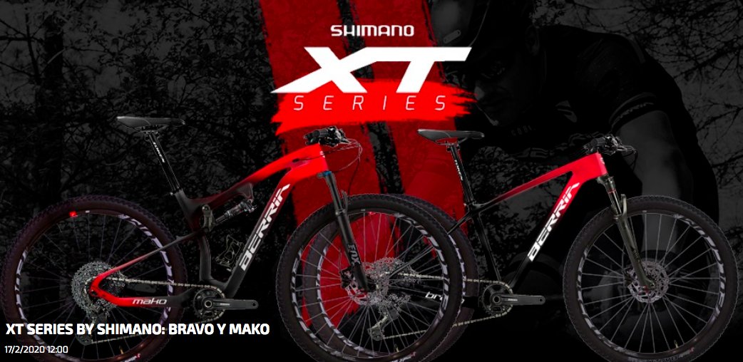 Berria, la marca española pionera en la personalización, sorprende a todos los #bikers🚵‍♀️🚲 Ahora lanza sus nuevos modelos BTT Bravo y Mako  con componentes de la marca Shimano, denominándolos XT SERIES. Pásate por 4bikershop y te asesoramos. Elige y haz una compra maestra. ⭐️⭐️👌