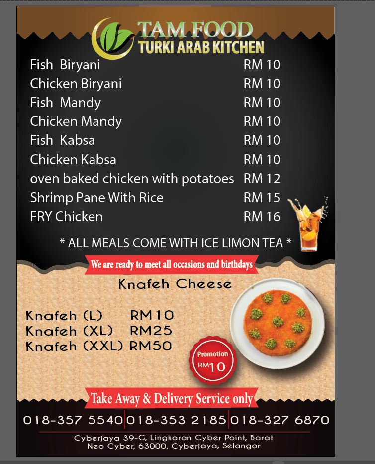 twt_bajet's tweet photo. Promosi nasi arab Cyberjaya.

Lebih banyak pilihan.

Harga lebih kurang sama (RM10)

Wonder kenapa iklan Saba' pinggan pecah

Nasi arab mana pilihan anda?

@Twt_Cyberjaya https://t.co/dIdPkYFoQH