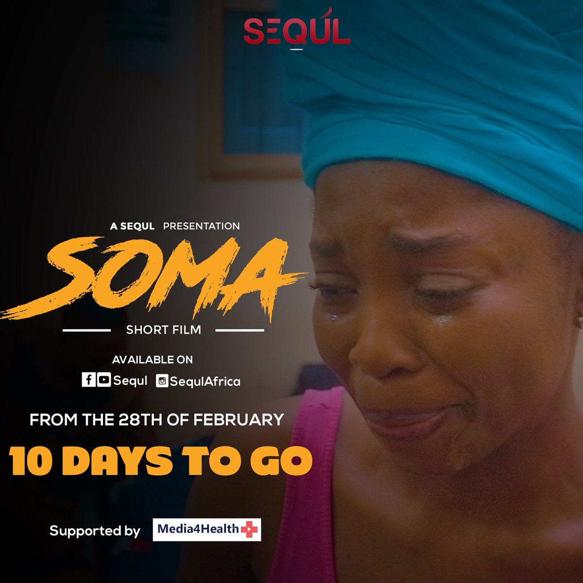 SequlAfrica's tweet photo. Our latest Short-film SOMA will hit all social media platforms soon. #Anticipate 10 Days to go. .
.
.
.
@thebryanglitt
and @amandaoruh
Directed BY: @abaidaboss
D.O.P @fortunefilmzng
#ShortFilm
#SOMA
#Sequl
#SequlShortFilms
#Nollywood
#Lagos
#Filmmaker
#Filmmakers https://t.co/3cI12zSnGw