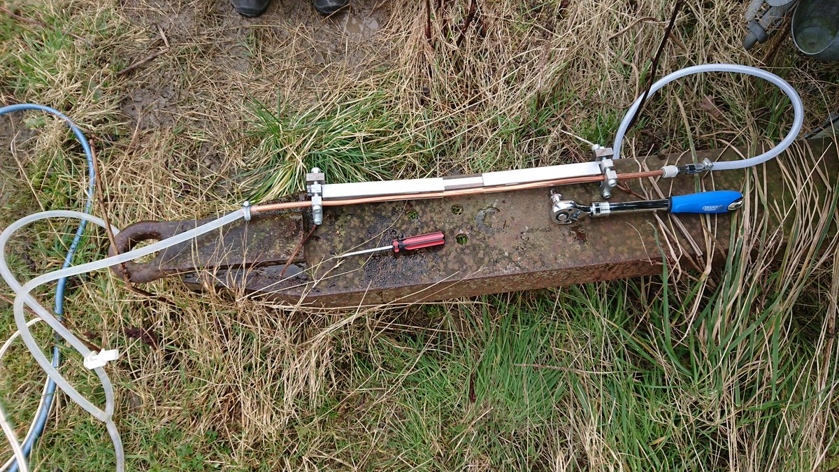 stugilfillan's tweet photo. What can only be described as a 'character building' day in the field with @BGSGroundwater today collecting water samples for noble gas analysis as part of @BeccaMChambers PhD project

Hats off to the sampling team who have another week and half to do - hope it warms up a bit! https://t.co/Jy7l7FmX0i