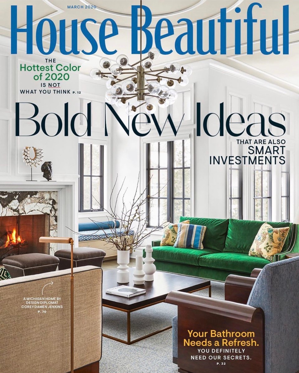 Congratulations to our dear friend <a href="/CoreyDJenkins/">Corey Damen Jenkins</a>  for landing the March cover of <a href="/HouseBeautiful/">House Beautiful</a>. We know first hand how amazing you are and we are thrilled for the whole world to see it. Pick up the March issue of House Beautiful Magazine #OnStandsNow!⁠