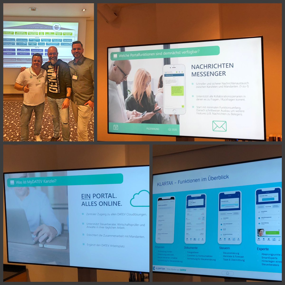 Kick-Off Veranstaltung der #DATEV #Kooperationskanzleien in #Nürnberg. 

Von #Berater für Berater. Für einen starken #Berufstand! #kollegenforumdatevandersdenken #steuerberatergemeinsamstark #kollegenforum 

Nicht warten - jetzt starten 🚀

datev.de/kollegenforum