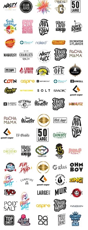 Just some of the brands we stock at #vapertrailsbrighton. #Brighton. Something for everyone. #support your local vape shop. #trafalgarstreet #nrthetrainstation #vapeuk #vapefam