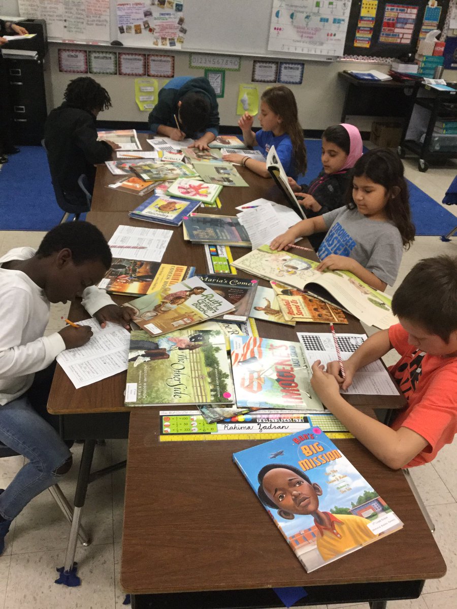 AlexanderAtLast's tweet photo. Third grade Contemporary Literature book tasting! We are so excited to start our new unit! They were engaged and having valuable conversations about the genre characteristics! @NISDCNE #nisdlegends #northsideISDreads https://t.co/cgmNuAMGbJ
