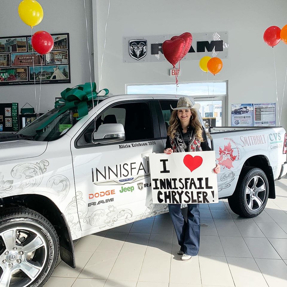 CowanGraphics's tweet photo. Congratulations Alicia!!
@missrodeocanada 2020 in her new #DodgeRam from @InnisfailRam ❤
#CGdesign #CGprint
#yeg #yyc #yxe https://t.co/174ByOBLtT