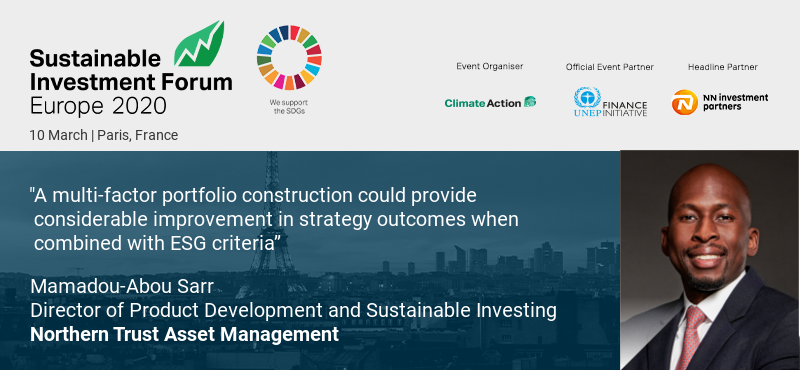 Climate_Action_'s tweet photo. Learn about how integrating Fixed Income ESG strategies affects the overall performance of portfolios with insights from  Mamadou-Abou Sarr from @NTInvest: https://t.co/hzfquoyd2U

Mamadou-Abou Sarr will speak at the Sustainable Investment Forum Europe 2020 #sinveu https://t.co/PEHpGLBuMU