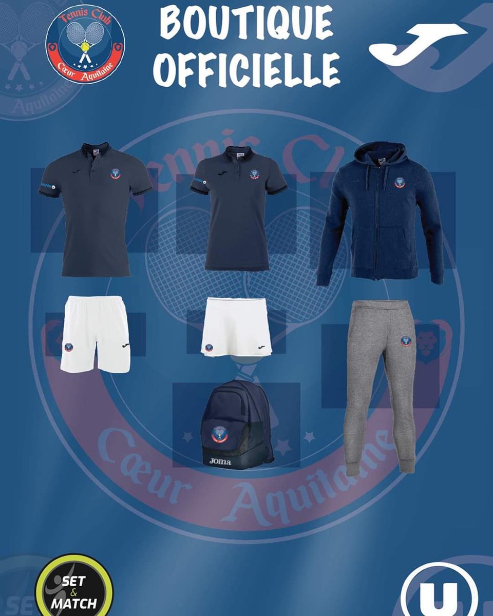 Hooperstore87's tweet photo. Nous sommes très heureux de vous présenter nôtre nouveau partenariat avec le Tennis Club Cœur Aquitaine ! Merci à vous pour votre confiance https://t.co/tI9CzNFtsX