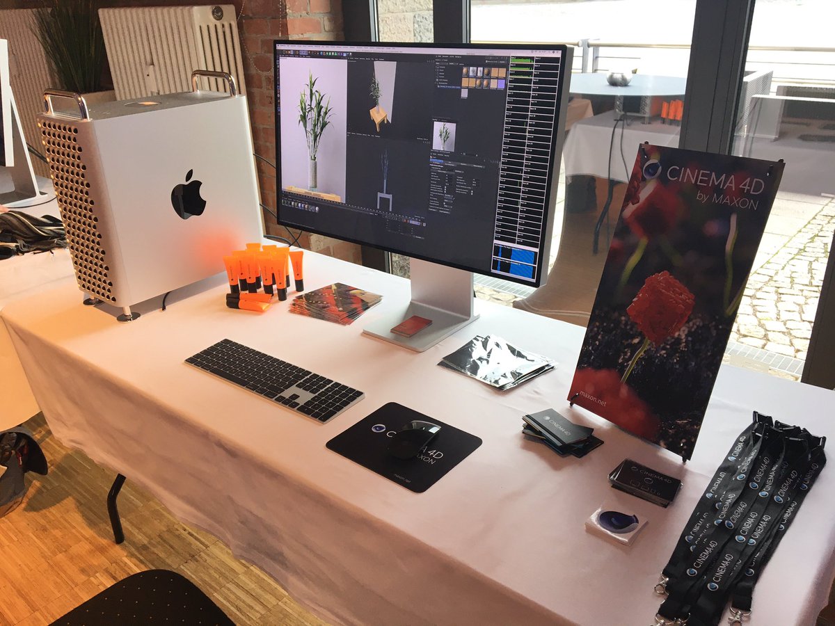 jonaspilz3D's tweet photo. Today’s office at #MacProTour in #Berlin. It was a blast! So many interesting people! Thanks for the inspiring afternoon! 😊
@maxon3d #cinema4d #c4d @ComLineTeam https://t.co/aPrD59Td1R