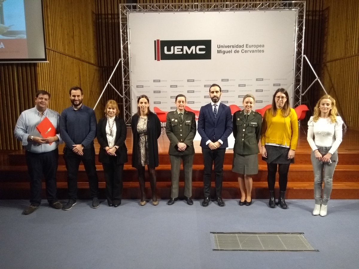 UEMC's tweet photo. El proyecto #TádemUEMCEmpresa se ha centrado hoy en el #empleopúblico en el ámbito de la #Psicología. Nos han acompañado responsables del @interiorgob, de Consejería de Asuntos Sociales @jcyl, @Defensagob y @Salud_JCYL, en el marco del bloque #UEMCconecta https://t.co/9WFaihKEYQ