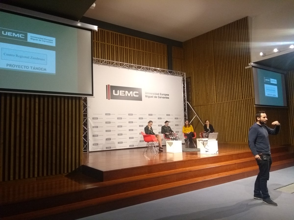 UEMC's tweet photo. El proyecto #TádemUEMCEmpresa se ha centrado hoy en el #empleopúblico en el ámbito de la #Psicología. Nos han acompañado responsables del @interiorgob, de Consejería de Asuntos Sociales @jcyl, @Defensagob y @Salud_JCYL, en el marco del bloque #UEMCconecta https://t.co/9WFaihKEYQ