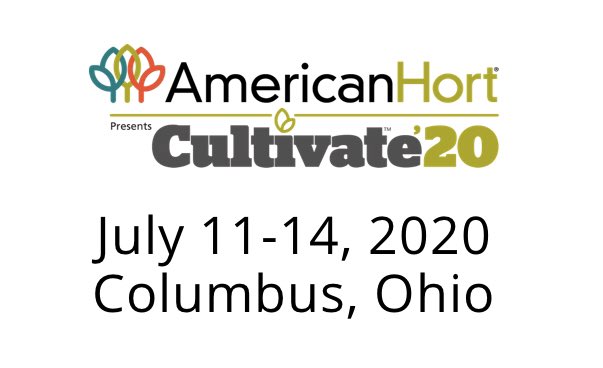 AmericanHortCEO's tweet photo. Cultivate’20 Pre-registration is open!   https://t.co/xvY7Pgim0s  Horticulture’s All-Industry Event, All the Best Exhibitors, 150+ Education Sessions, New Varieties, Hemp Education, Company Culture Workshop, Greenhouse/Nursery/Retail tours — Join over 10,000 of your friends! https://t.co/DSZvxNXKAC