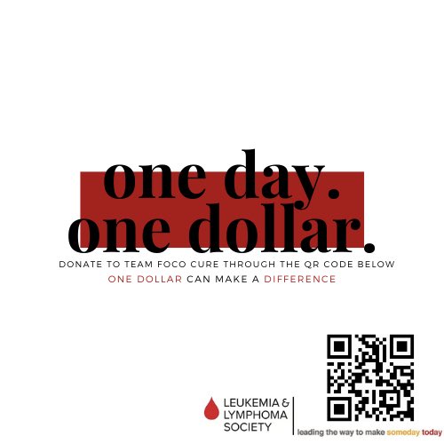 denmark_hs's tweet photo. Jake is part of the FOCO Cure team and today we are doing one day one dollar!! All you need to do is to use the QR code and donate one dollar! Every dollar helps!’ https://t.co/ZYZlEzXRWH