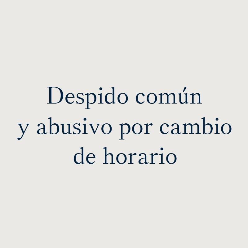 CASOS. Ganado. Sentencia diciembre 2019
⠀⠀⠀⠀⠀⠀⠀⠀⠀⠀⠀⠀⠀⠀⠀⠀⠀⠀
🔹Despido común y abusivo por cambio de horario
instagram.com/p/B8OT7jKpjg0/