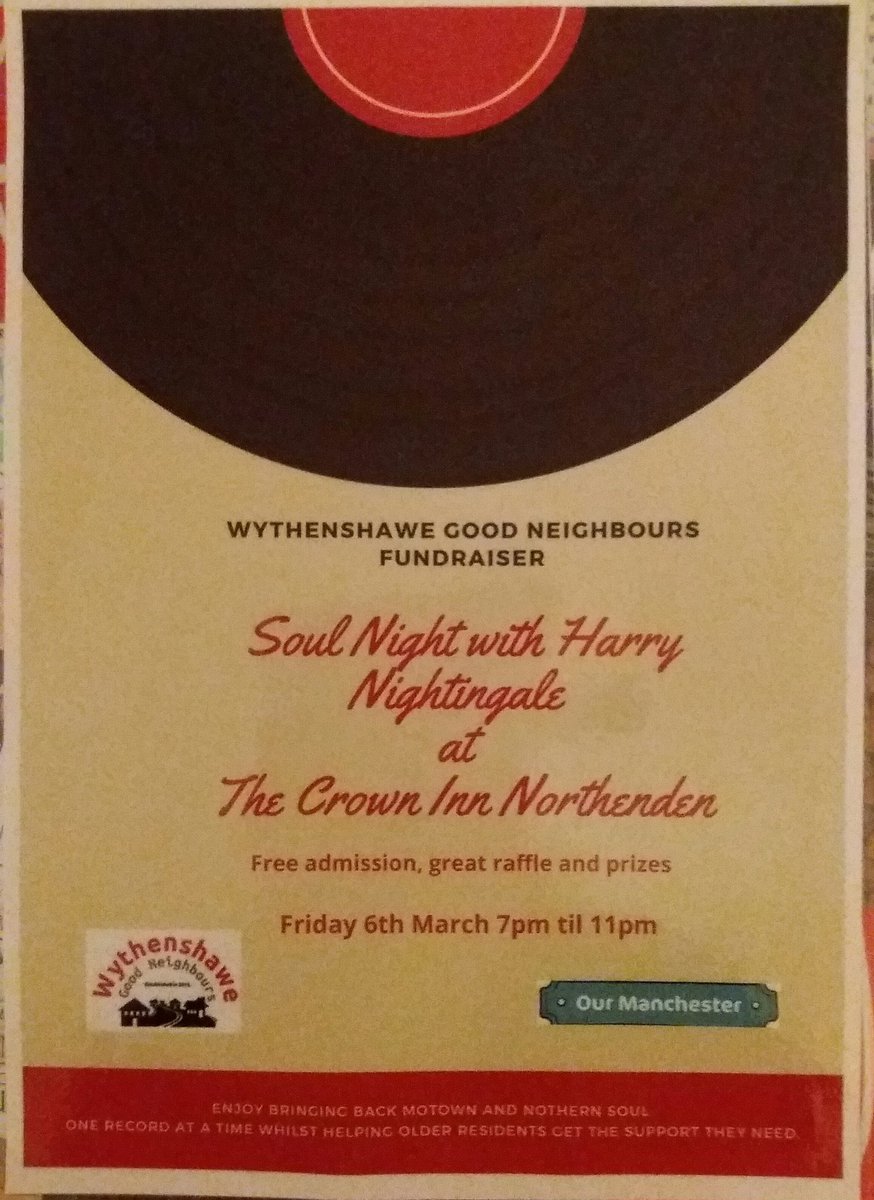 Don’t forget to put this  in your social diary folks. Free entry great raffle prizes good cause. <a href="/AfWyth/">Age Friendly Wythenshawe</a> <a href="/NCivicSoc/">Northenden Civic Soc</a> <a href="/Northendenunta1/">Northenden Untapped</a> <a href="/NorthendenForum/">Northenden Community</a> <a href="/TeamWythenshawe/">Wythenshawe Discharge Team</a> <a href="/NorthendenGolf/">Northenden Golf Club</a>