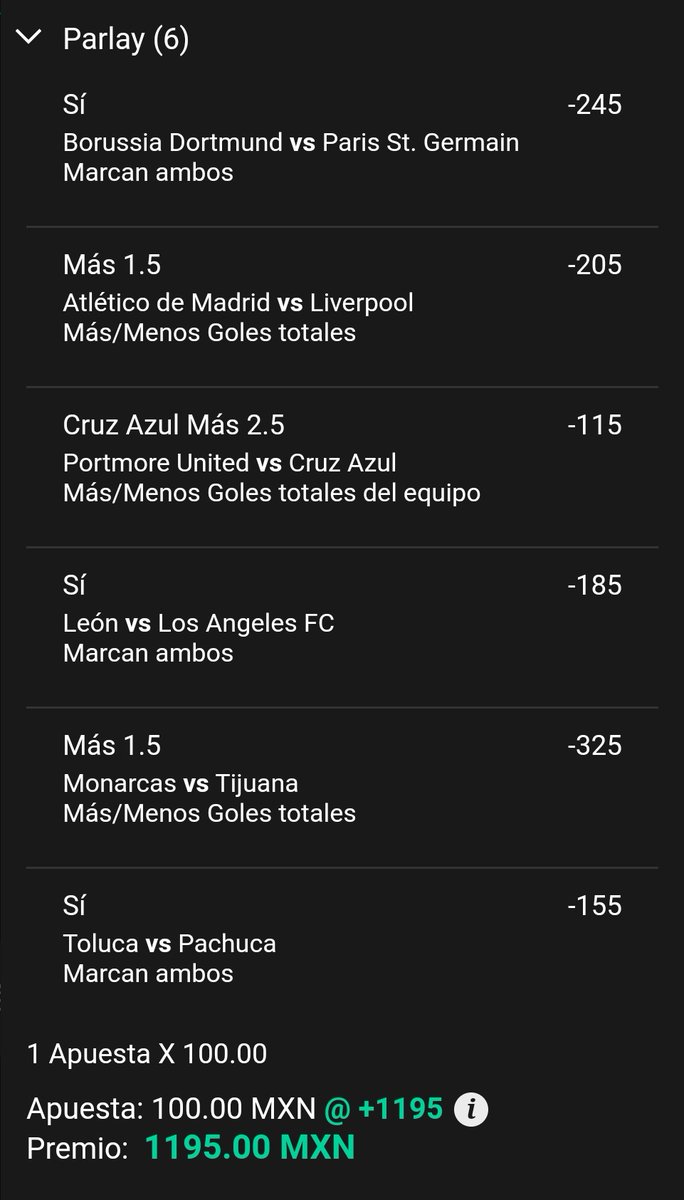 ¿Te sobran 100 pesitos para un Parlay en <a href="/MoPlayMX/">MoPlay México 🇲🇽</a>?  💵 

¿Que le quitas o que le pones? 🤔