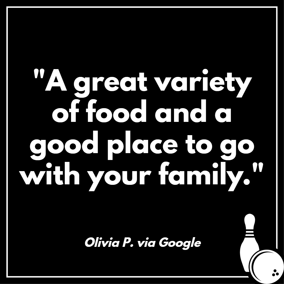 Strike10Bowling's tweet photo. For family fun and lots of good food, our place has you covered. https://t.co/PsYO2ot2NM