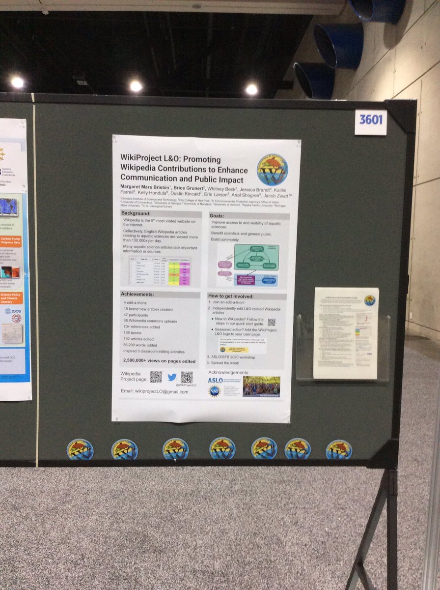 MargaretBrisbin's tweet image. Editing &amp;amp; improving Wikipedia articles related to your research is the best way to increase visibility, appreciation, &amp;amp; understanding of your research and improves the quality of open, highly accessed information —&amp;gt; more aware public. Visit our #osm2020 poster today to learn how!