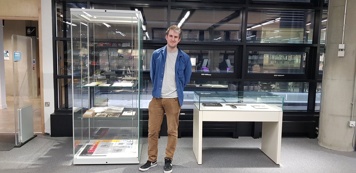 CCA_Library's tweet photo. New display 'Typographical objects &amp; printed ephemera', curated by Robert Hetherington, with material from @CamberwellUAL Letterpress Workshop and our Archives, documenting a rich history of printing, typography and graphic design. Until 7 March. https://t.co/JT4wE6Zdqd