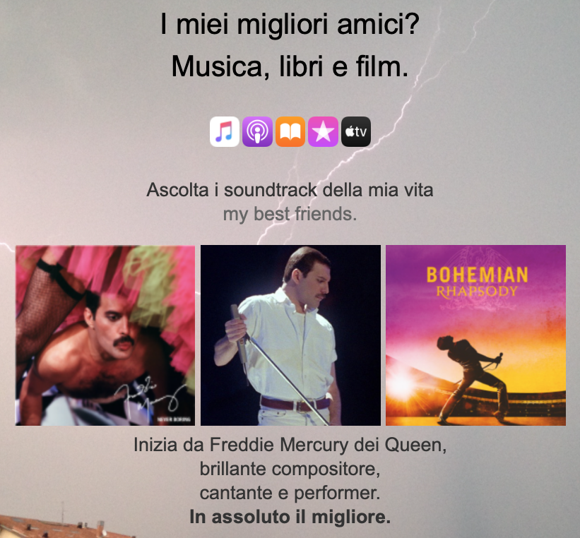 CastelliIrpinia's tweet photo. … and we love #FreddieMercury
https://t.co/H50GN1WV8W
#AppleMusic #AppleTVplus #iTunes #Podcast #iPhoneXI #iPad2019 #AppleCard #applenews #AppleItalia #AppleUSA #AppleItaliaNews #concerti #soundtrack #regalaApple https://t.co/tQypMjeU7o