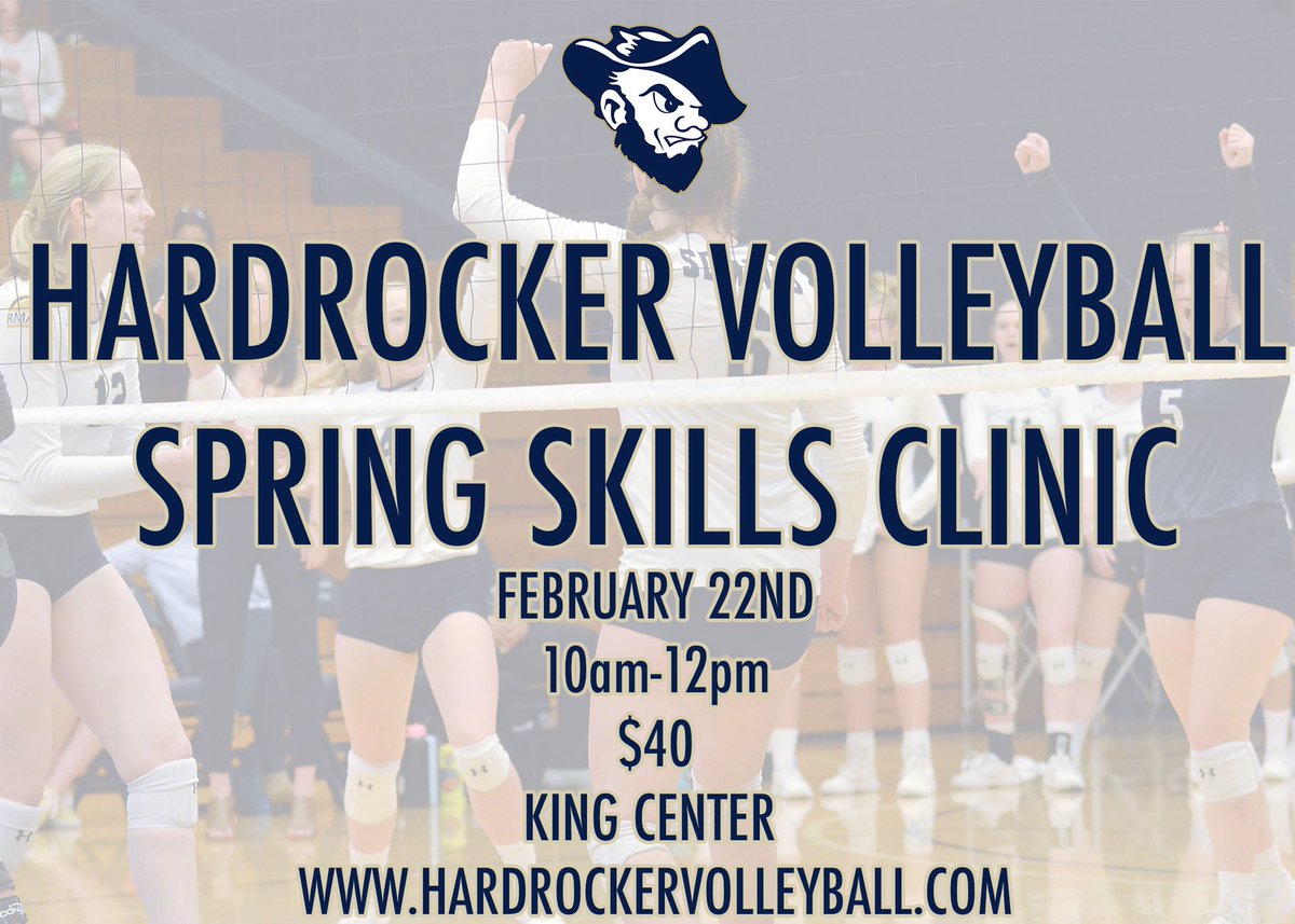 HardrockerVB's tweet photo. We’ve only got a few spots left for our 2nd Spring Skills Clinic on Saturday!! Don’t miss out on your opportunity to get better with Hardrocker Volleyball! #RiseoftheRockers #SpringSkills #TheHardrockLife https://t.co/q5LSM1gjpT
