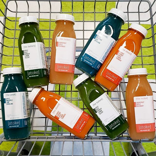 New! We are stoked to be carrying fresh organic cold-pressed juice by Local brand @stokejuiceusa! They taste great and come in 16 oz returnable glass bottles. $9 + $2 bottle deposit. You can return empty bottles here or at any of their locations around town. We know it's mor…