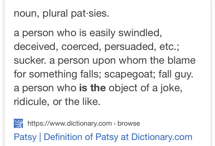 Patsy meaning