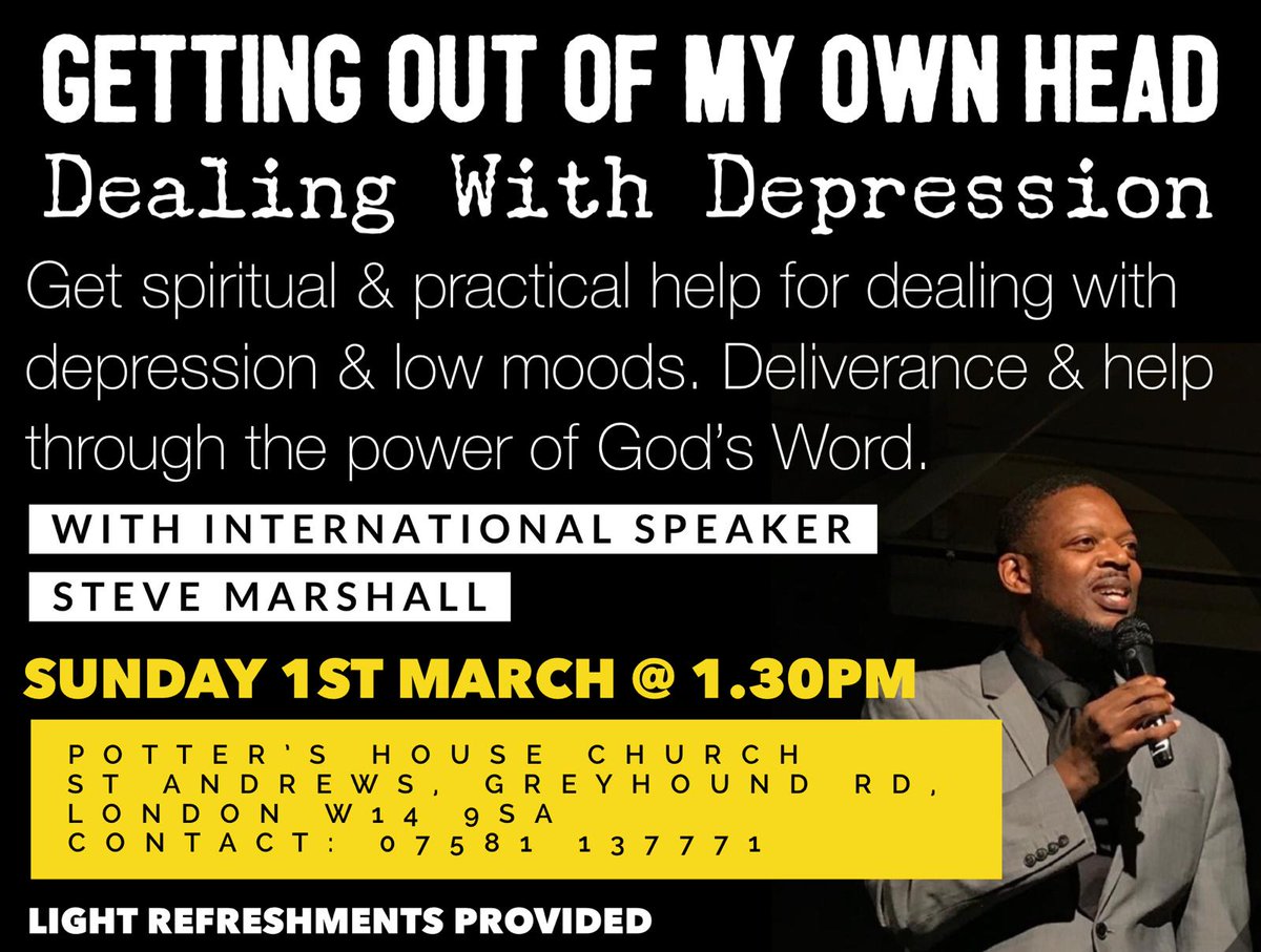 phcfulham's tweet photo. Depression does not care who you are! It affects people regardless of age, colour, status or background. Many suffer in silence. Help is HERE! #depression#mentalhealth#fulham#sunday#march#help#speakup @MPSHammFul @WestKenGibbsGr @NorthEndRdMrkt @WestKenBeWell https://t.co/2OHbGTiPAn