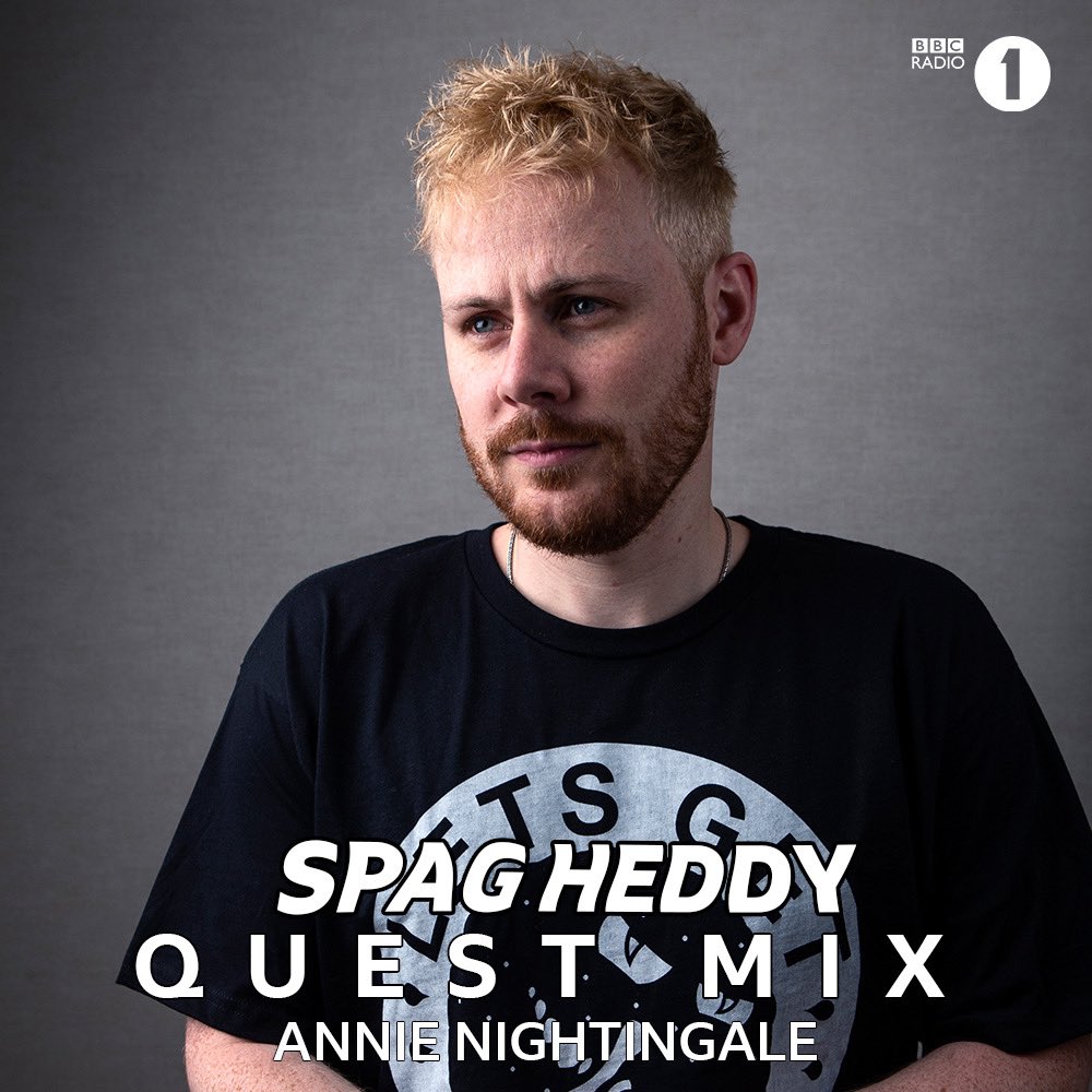 SPAGHEDDY's tweet photo. So excited to be back on @BBCR1 with @aanightingale!! Tune into my #QuestMix today at 5pm PST π
https://t.co/Afx4mKKab2 https://t.co/Y67hzlekTi