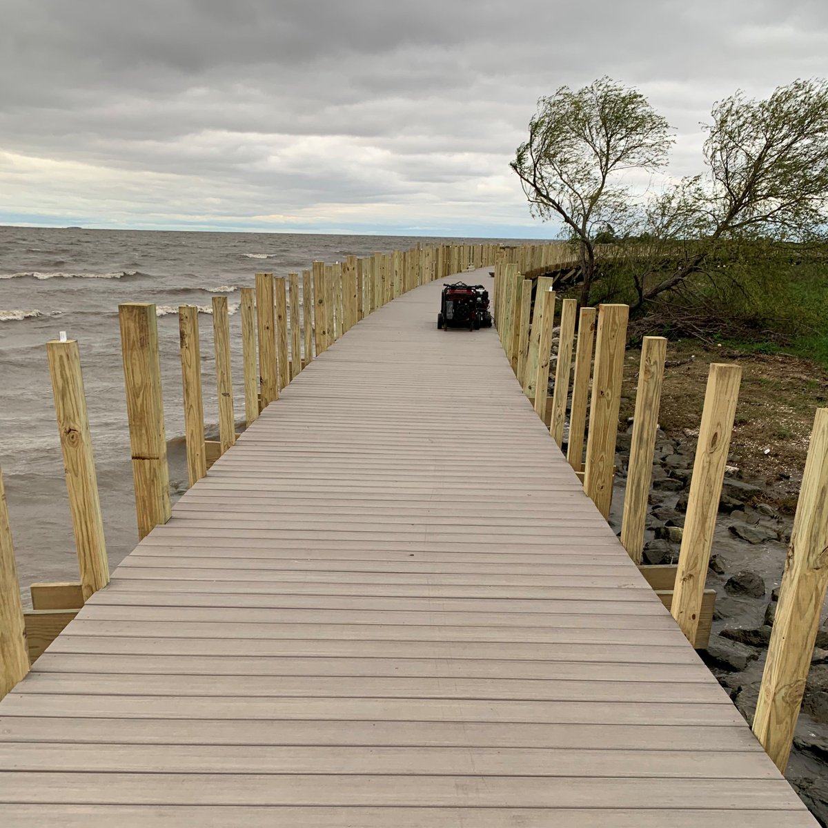 JennVanVJP's tweet photo. The Bucktown Harbor Educational Boardwalk is on track to open this Spring! We're so excited for our residents and visitors to be able to learn about our marsh and lake! https://t.co/S2haomdwYS