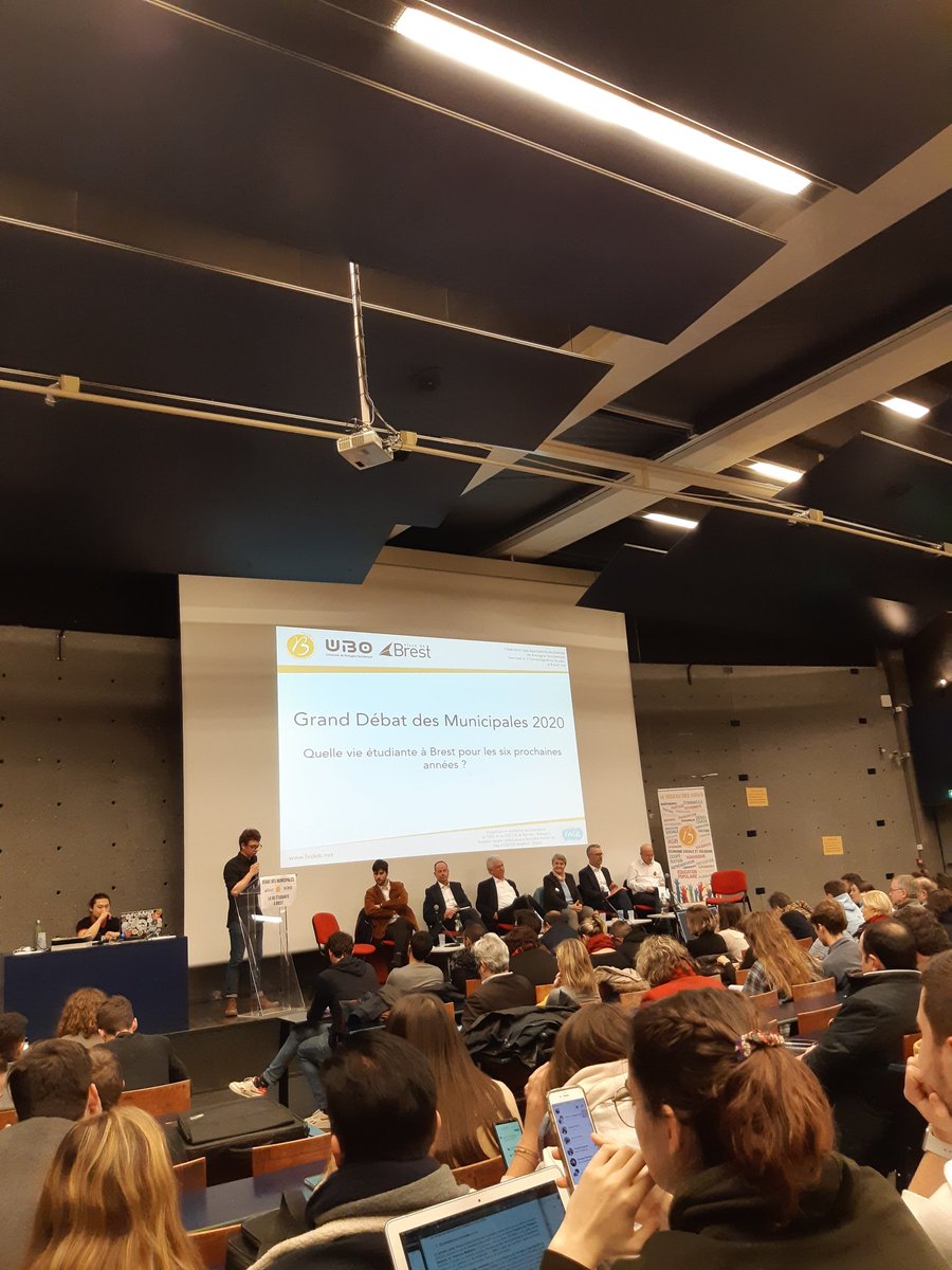 Présentation des candidats présents au #granddebat #Municipales2020 à Brest