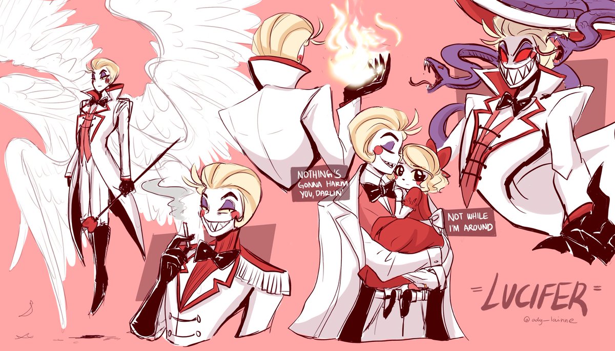 adylaineart's tweet image. Lucifer doodles 🍎🐍
#HazbinHotel #HazbinHotelFanart