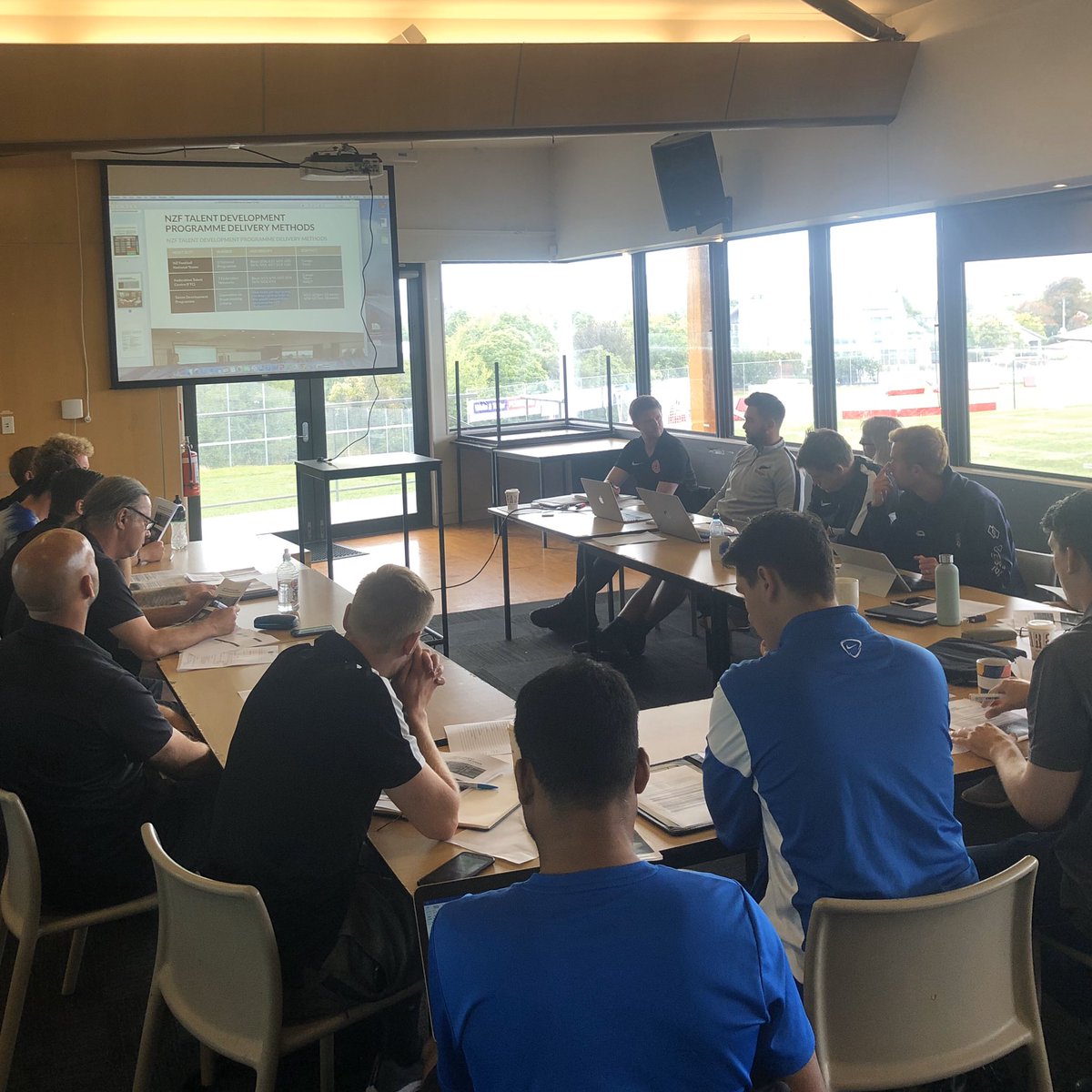 Great few days with <a href="/MainlandFooty/">Mainland Football</a> discussing the updated NZF Skills Centre programme. Also thanks to <a href="/aaronclapham/">Aaron Clapham</a> and <a href="/cashmere_tech/">Cashmere Technical FC</a> for welcoming us in to view their Junior Football programme in action. #KUWTP #BalanceIsBetter