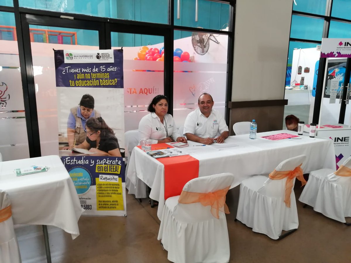 IEEA_BCS's tweet photo. #IEEABCS presente en la feria de empleo, acude con nosotros, inicia o termina tu educación básica o participa como asesor educativo, cambia tu vida y la de los demás.
#MejorFuturo #EducacionEsDesarrollo
#JuntosEsMasFacil https://t.co/ZOdPQjsboq