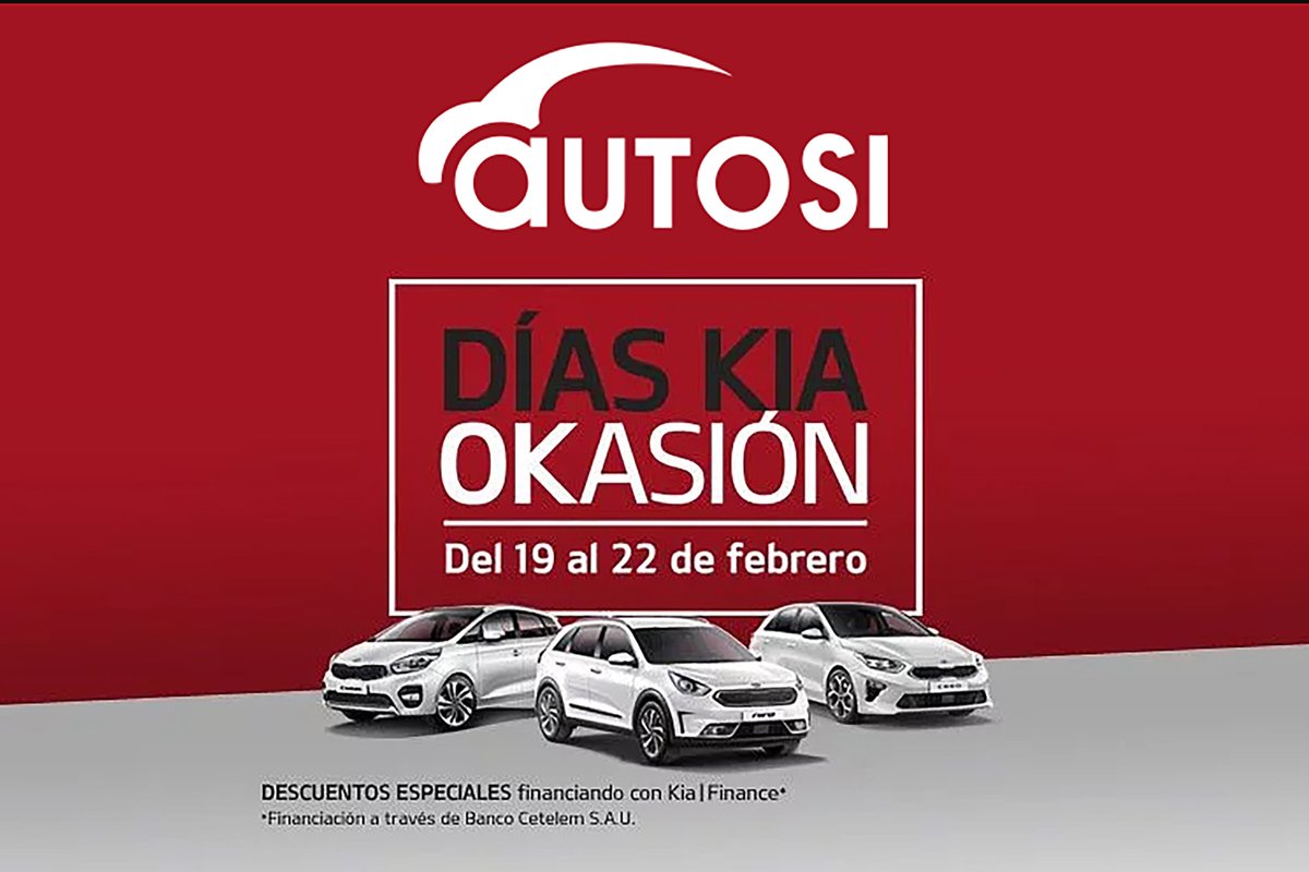 Autosi_es's tweet photo. ¡ATENCIÓN! 💥 Desde mañana hasta el sábado podréis disfrutar de unos descuentos muy especiales en toda la gama Kia OKasión. ¡No perdáis esta gran oportunidad de reestrenar coche! 🚗💨 https://t.co/GtLBXmlwX0