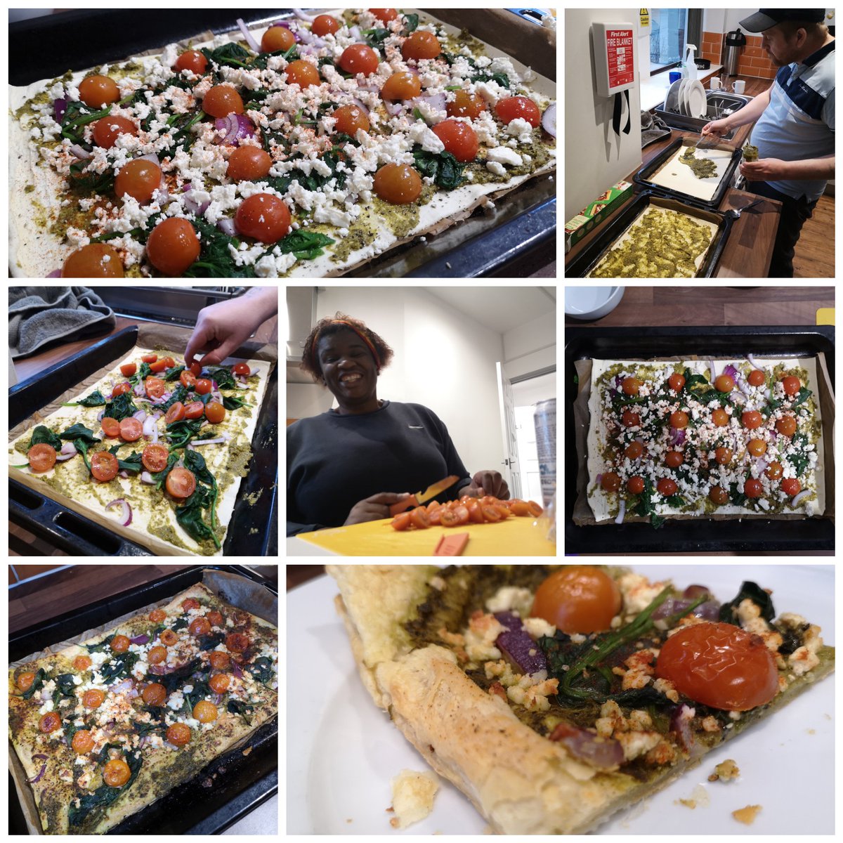 NHC_Merchants's tweet photo. Baking session today. Pesto, spinach, tomato and feta tarts. #cookingfromscratch #madefromscratch #homemade #mentalhealth #OccupationalTherapy https://t.co/xk68KqTpqg